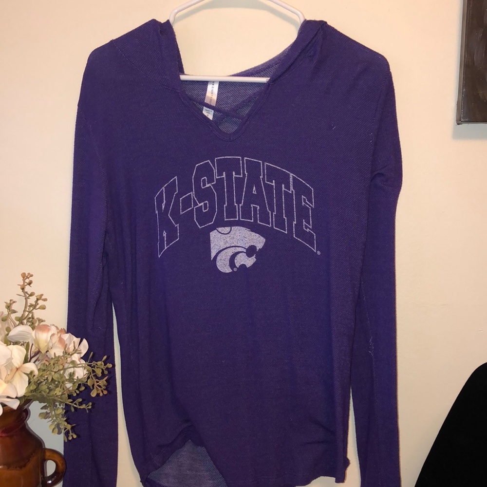 Slouchy, Lightweight K-State Hoodie